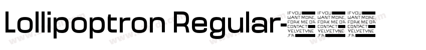 Lollipoptron Regular字体转换